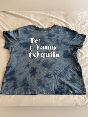 Fifth Sun Blue Tie-Dye Graphic Tee